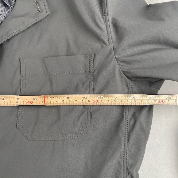 Eddie Bauer Travex Blazer Mens 46 Gray Tech Travel Sport Coat 3 Button Stretch - Picture 5 of 9